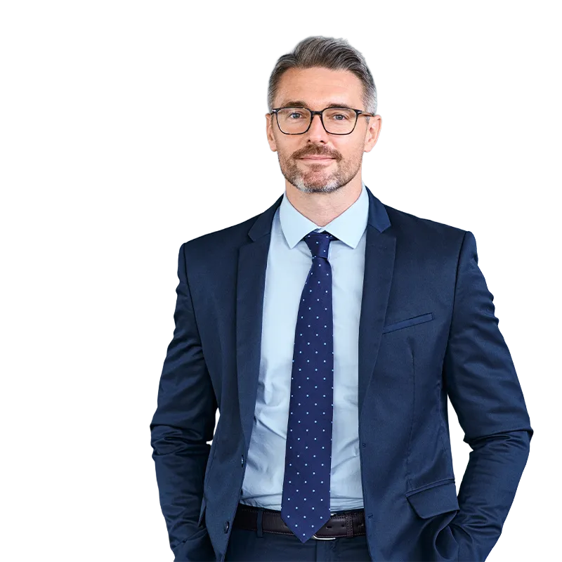 Executivo representando seriedade e confiança
